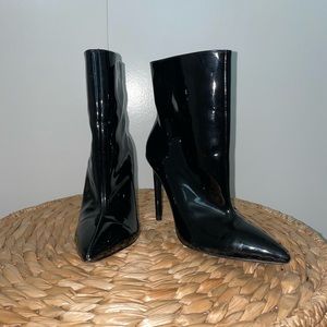 Raye Faux Patent Leather Bootie